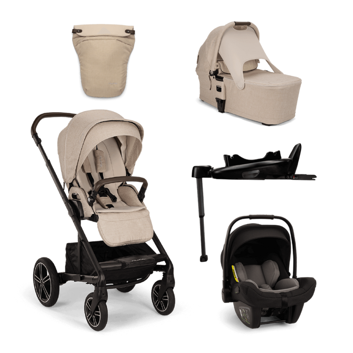 Nuna MIXX Next & PIPA Next Travel System Bundle - Biscotti