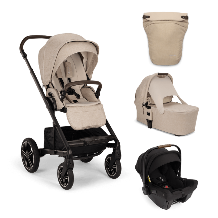 Nuna MIXX Next & PIPA Urbn Travel System - Biscotti