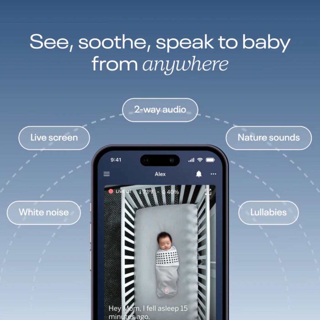 Nanit Pro Baby Monitor + Wall Mount - White