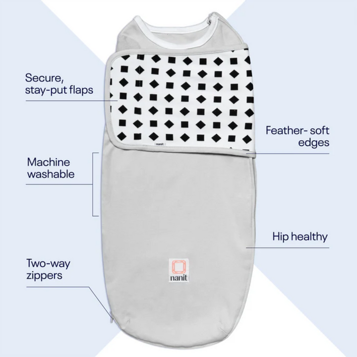 Nanit Nanit Breathing Wear Swaddle Starter Set - Grey