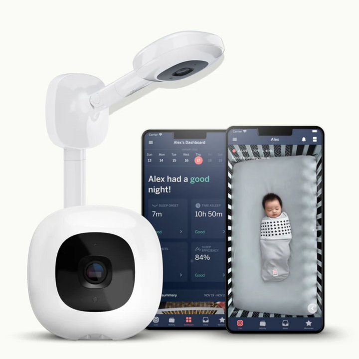 Nanit Pro Baby Monitor + Wall Mount - White