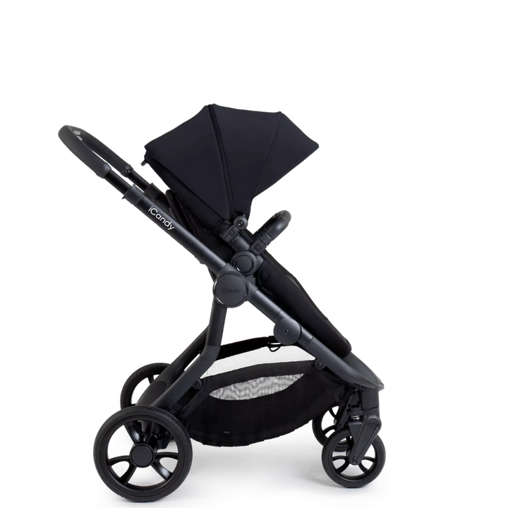 iCandy Orange 4 Travel System & Car Seat Bundle - Jet | Black Edition