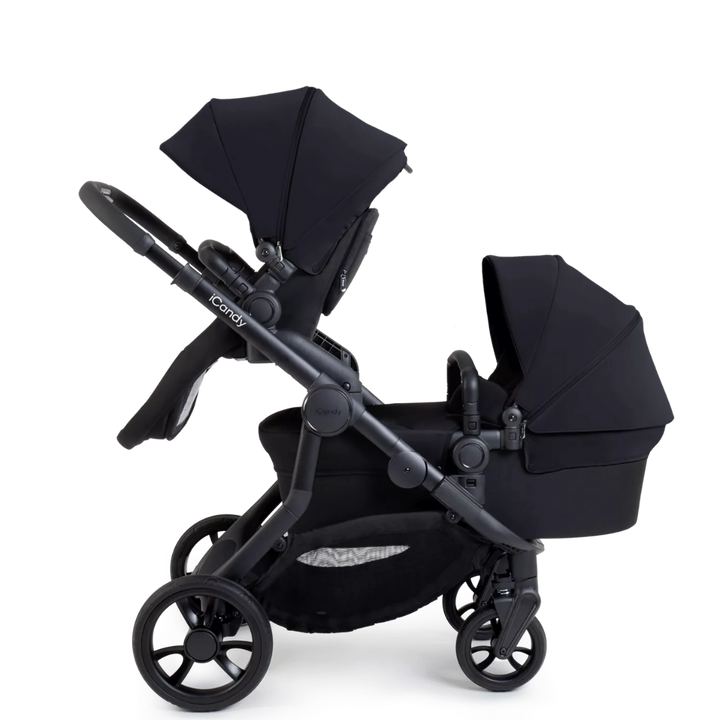 iCandy Orange 4 Travel System & Car Seat Bundle - Jet | Black Edition