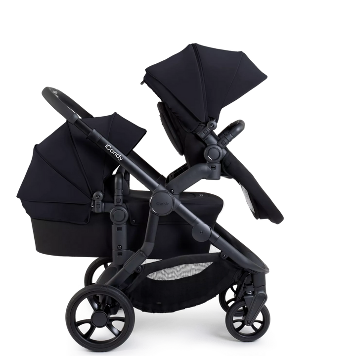 iCandy Orange 4 Travel System & Car Seat Bundle - Jet | Black Edition