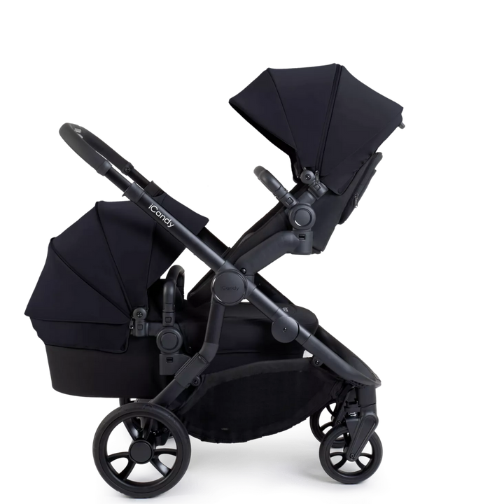 iCandy Orange 4 Travel System & Car Seat Bundle - Jet | Black Edition