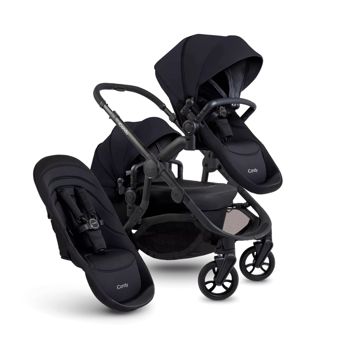 iCandy Orange Pushchair Bundle - Jet | Black Edition