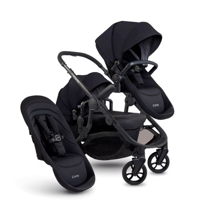 iCandy Orange Pushchair Bundle - Jet | Black Edition