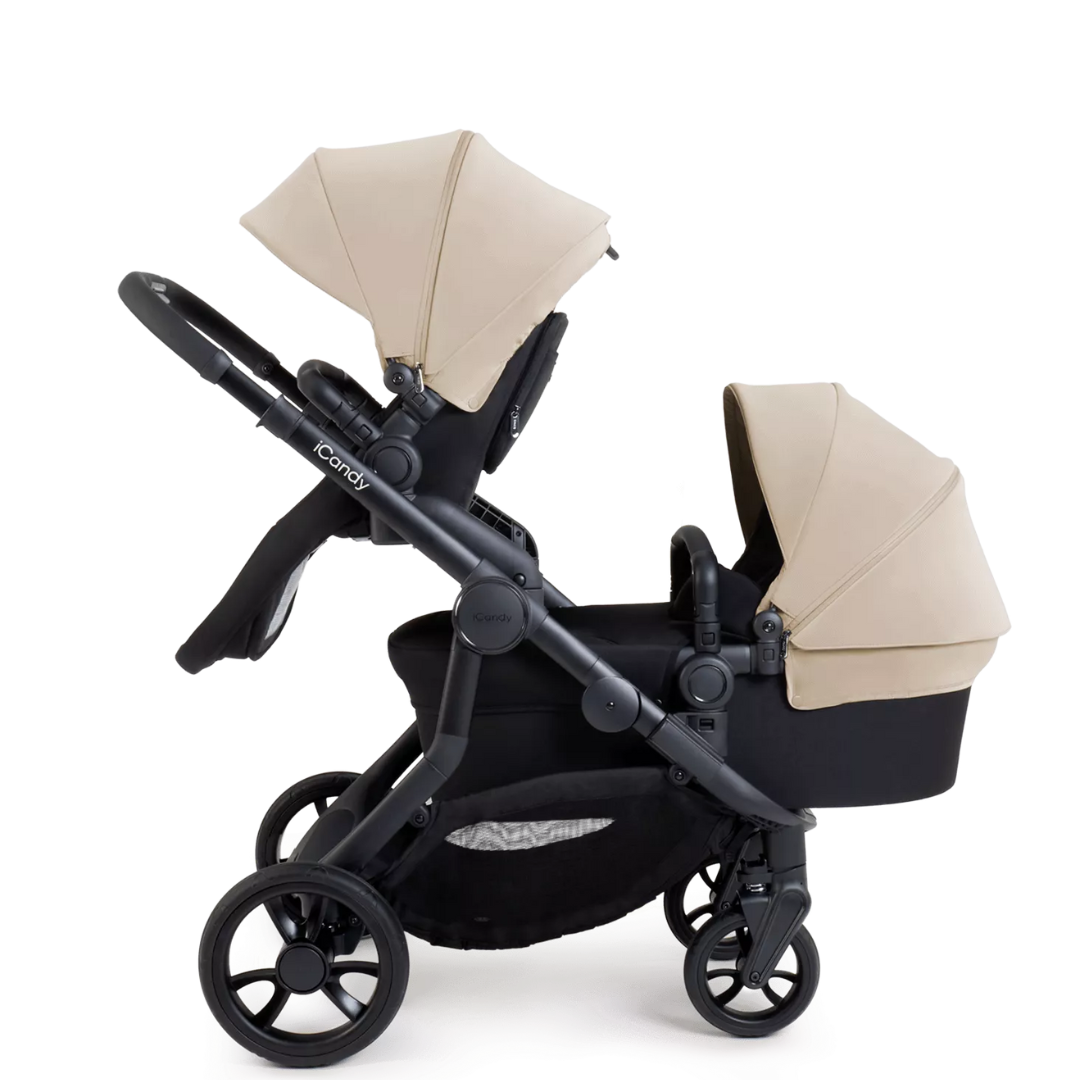 iCandy Orange 4 Travel System & Car Seat Bundle - Jet | Latte