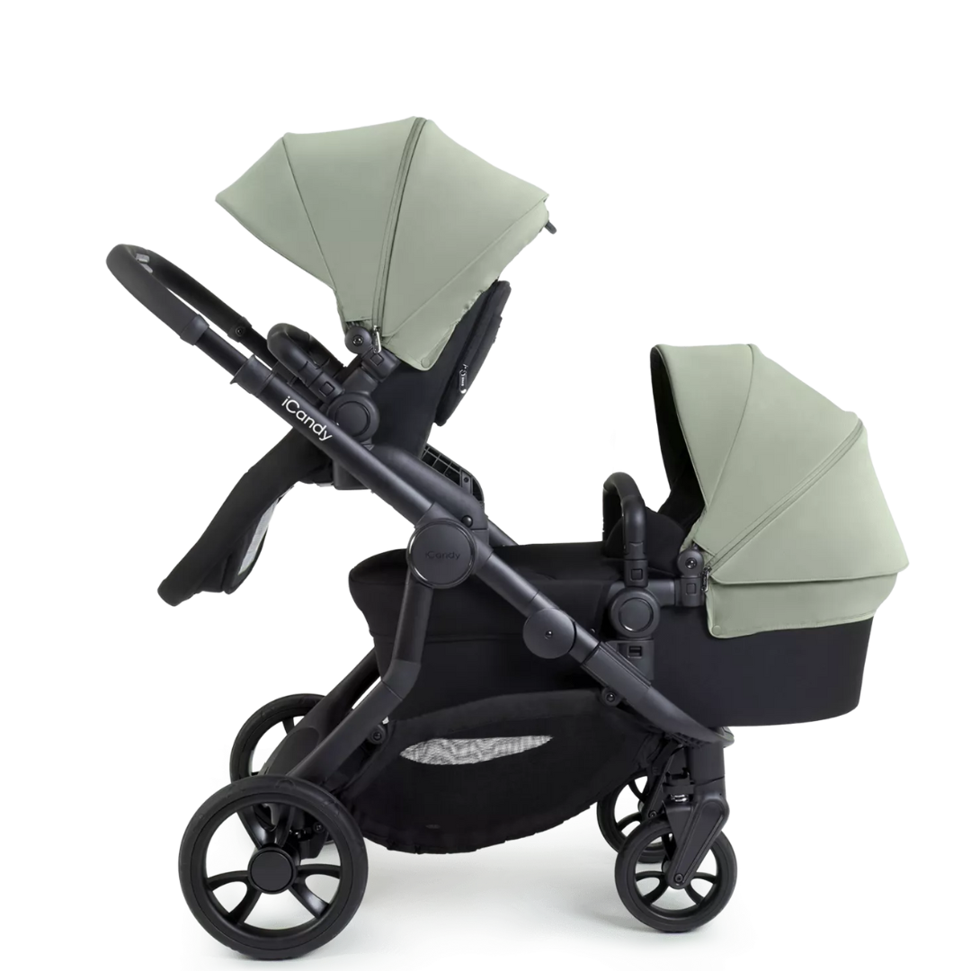 iCandy Orange 4 Travel System & Car Seat Bundle - Jet | Pistachio