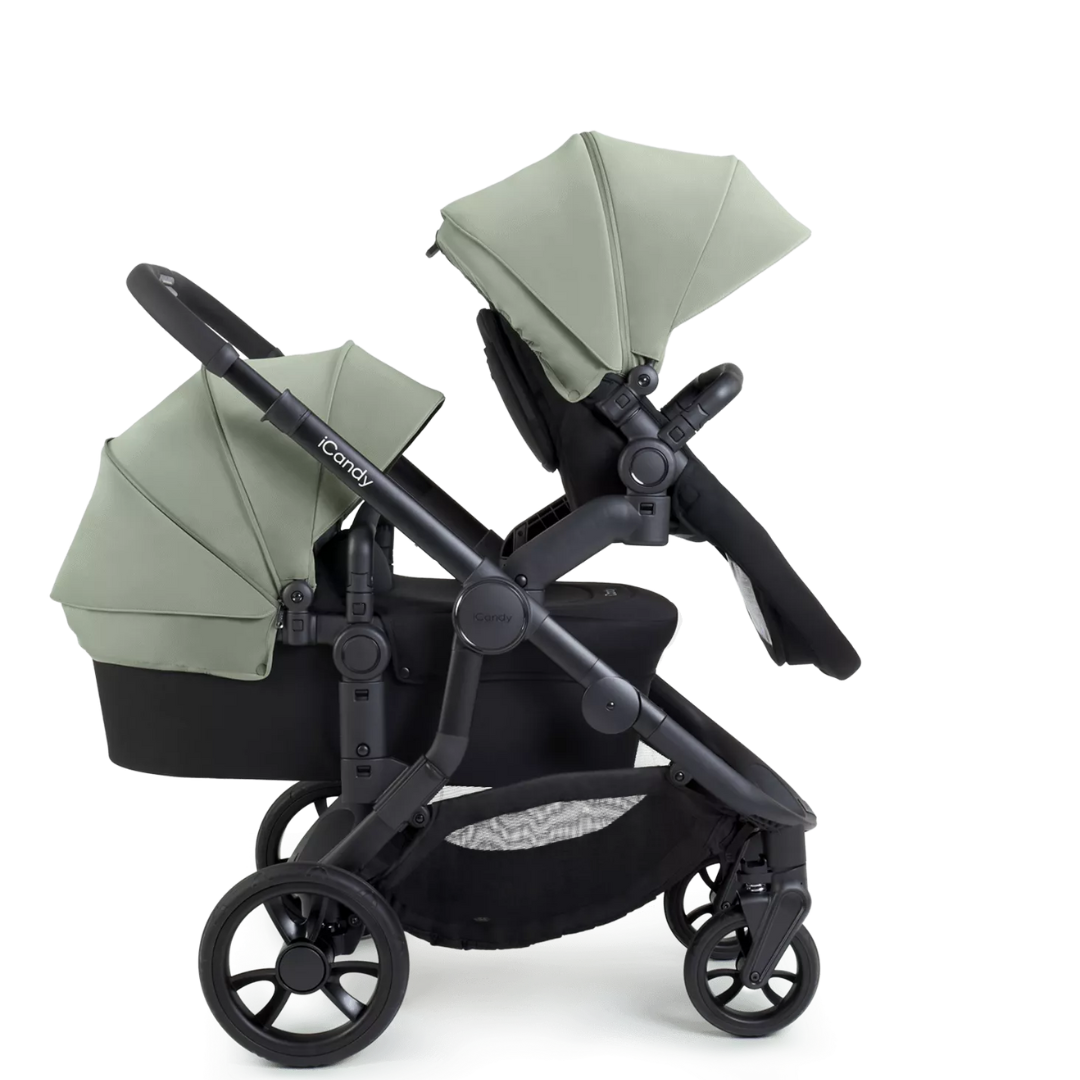 iCandy Orange 4 Travel System & Car Seat Bundle - Jet | Pistachio