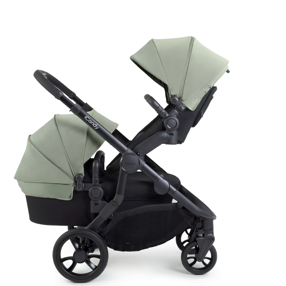 iCandy Orange 4 Travel System & Car Seat Bundle - Jet | Pistachio