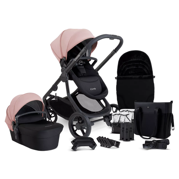 iCandy Orange Pushchair Bundle - Jet | Rose