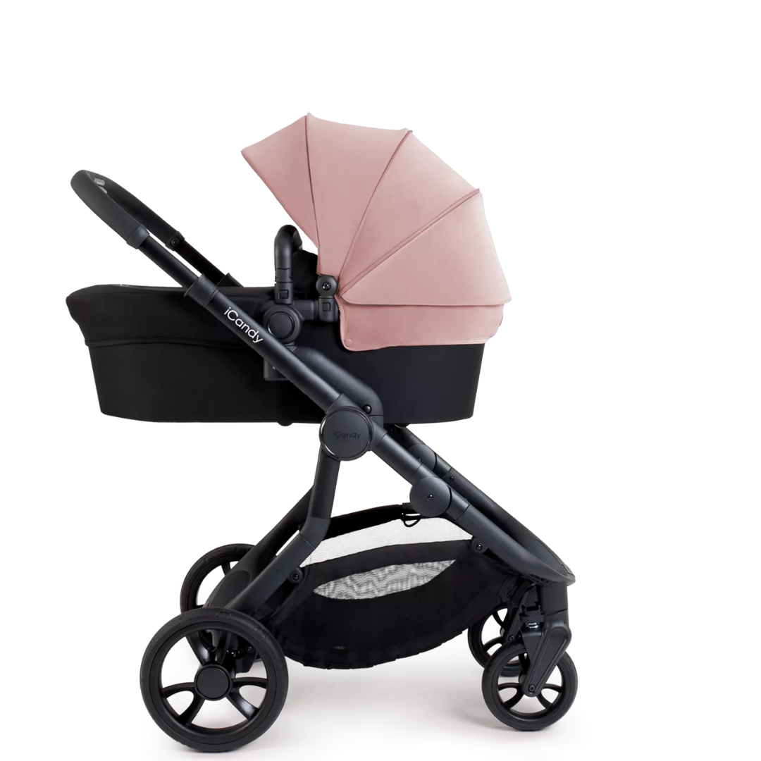 iCandy Orange 4 Travel System & Car Seat Bundle - Jet | Rose