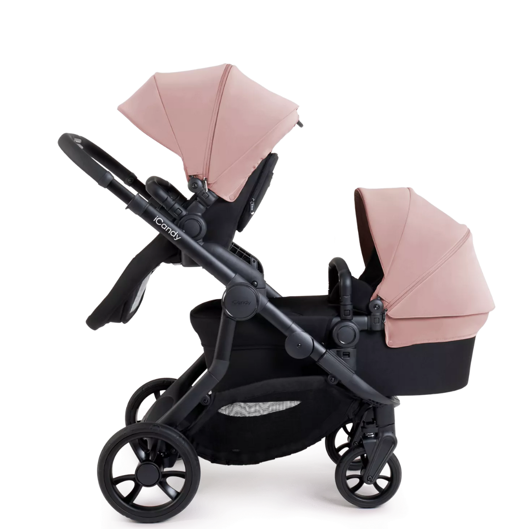 iCandy Orange 4 Travel System & Car Seat Bundle - Jet | Rose