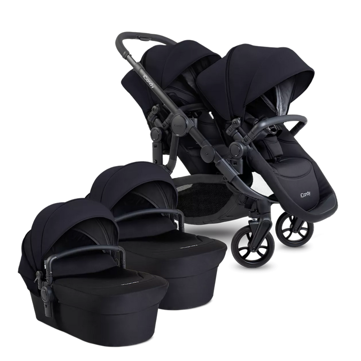 iCandy Orange Pushchair Bundle - Jet | Black Edition