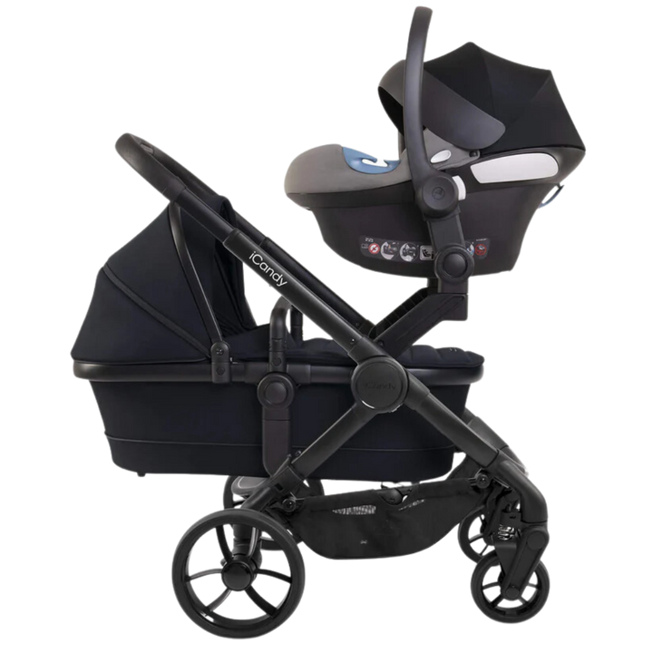 iCandy Peach 7 Twin Pushchair and Carrycot - Black Edition