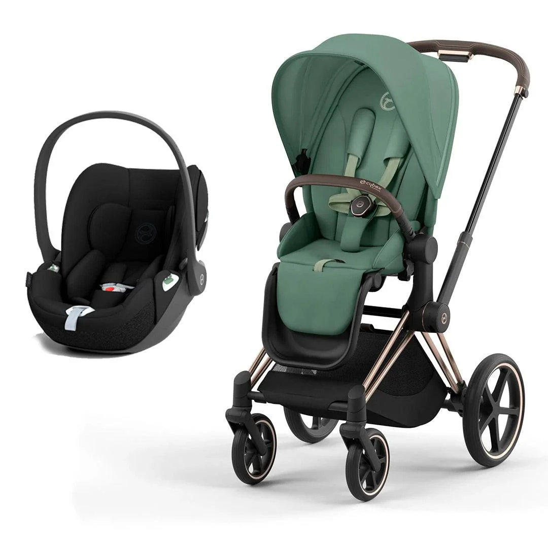 CYBEX Priam Cloud T Travel System - Leaf Green