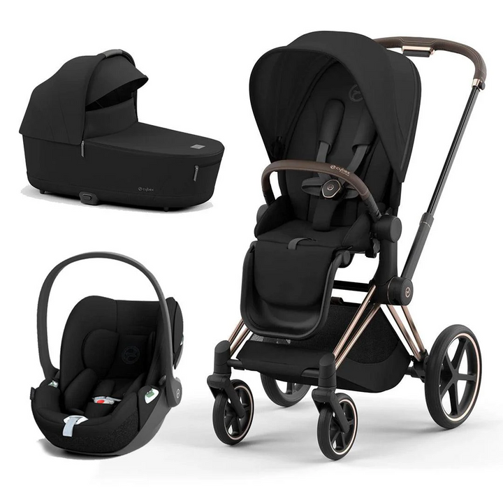 CYBEX Priam Cloud T Travel System - Sepia Black