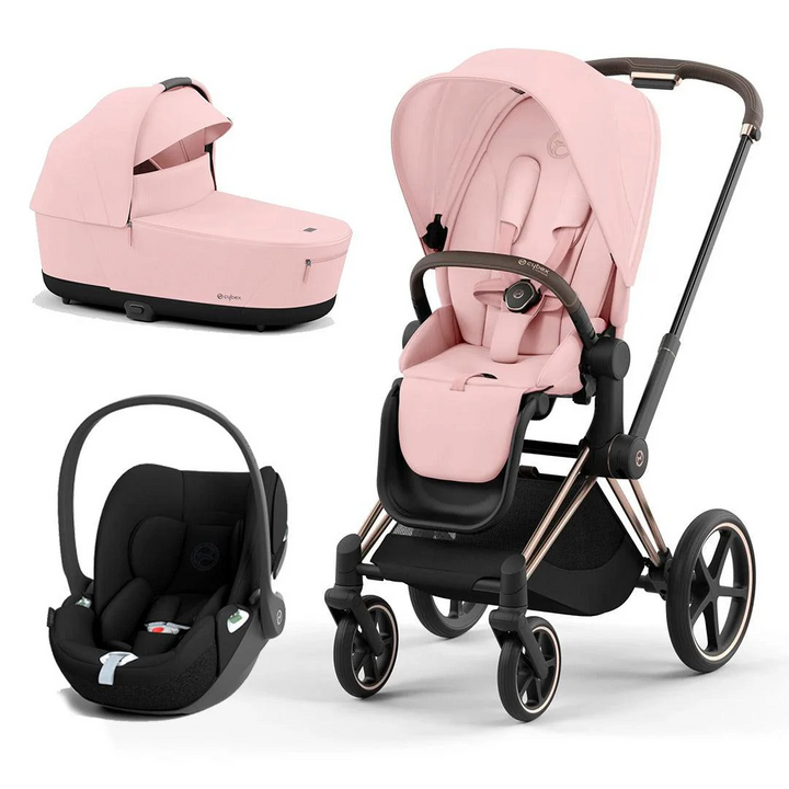 CYBEX Priam Cloud T Travel System - Peach Pink