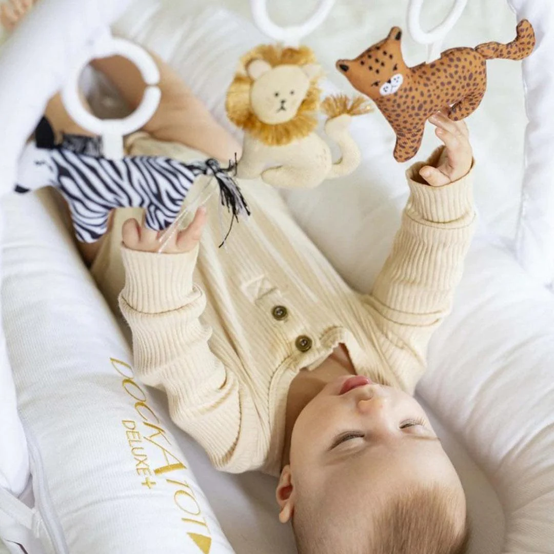 DockATot Toy Arch Set - Pristine White + Day at the Zoo