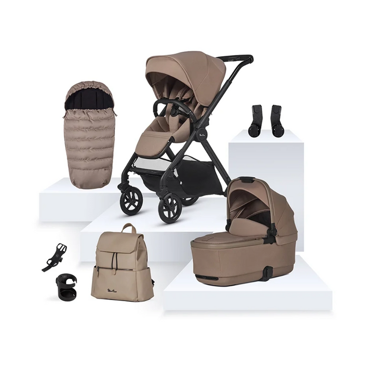 Silver Cross Reef 2 Travel System Accessory Bundle (9 piece) - Mocha