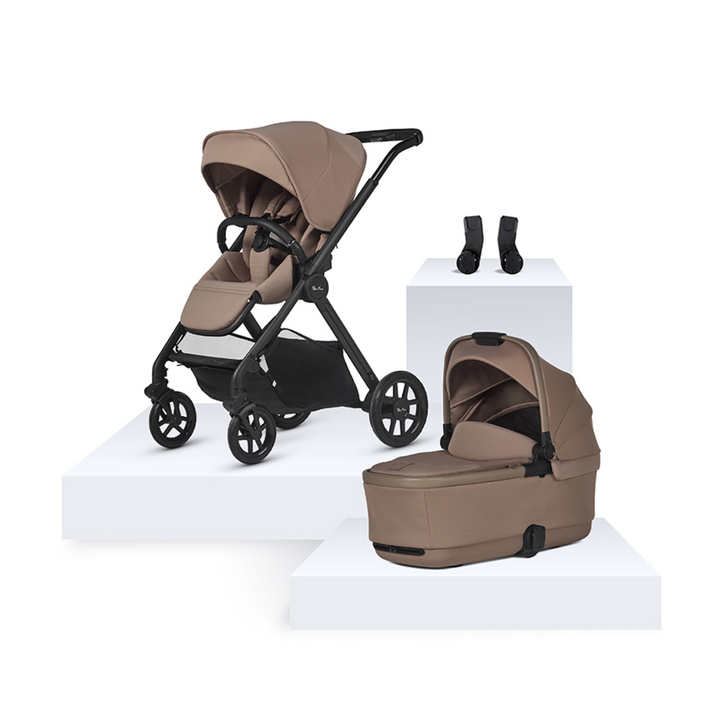 Silver Cross Reef 2 Travel System and Carrycot Bundle (5 piece) - Mocha