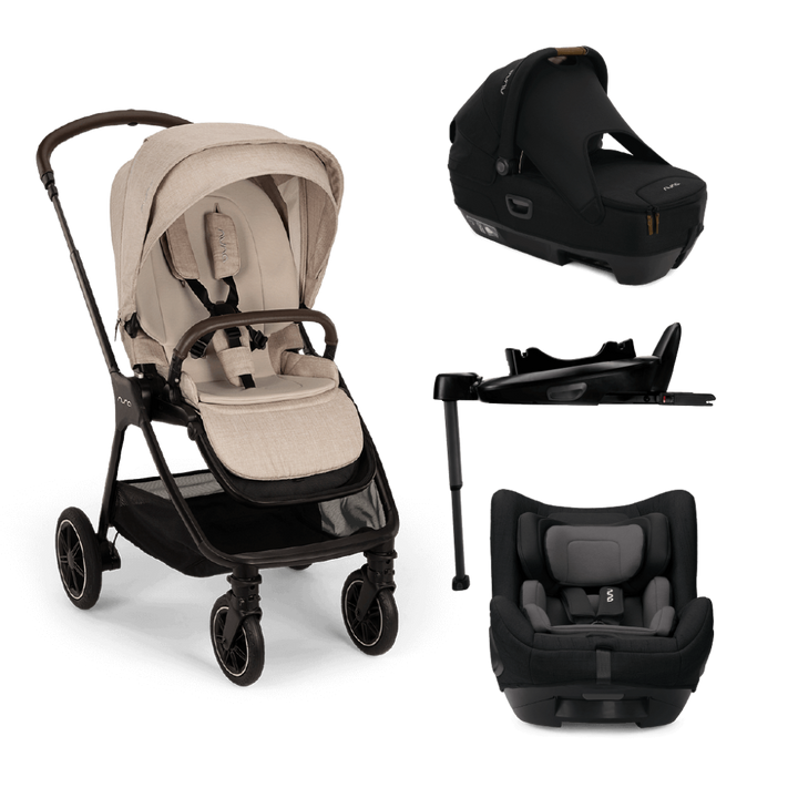 Nuna TRIV Next Generation & Cari Next Travel System - Biscotti