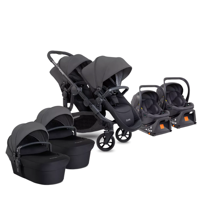 iCandy Orange 4 Travel System & Car Seat Bundle - Jet | Fossil