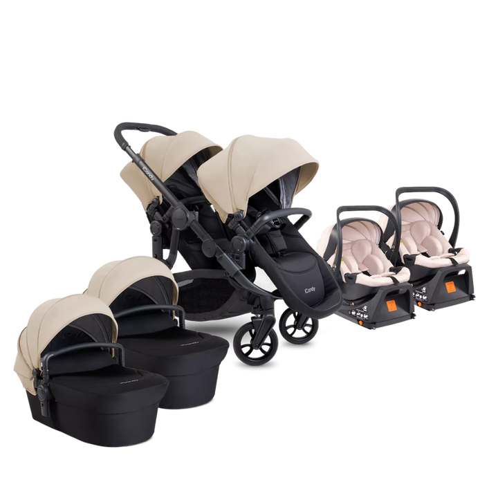 iCandy Orange 4 Travel System & Car Seat Bundle - Jet | Latte