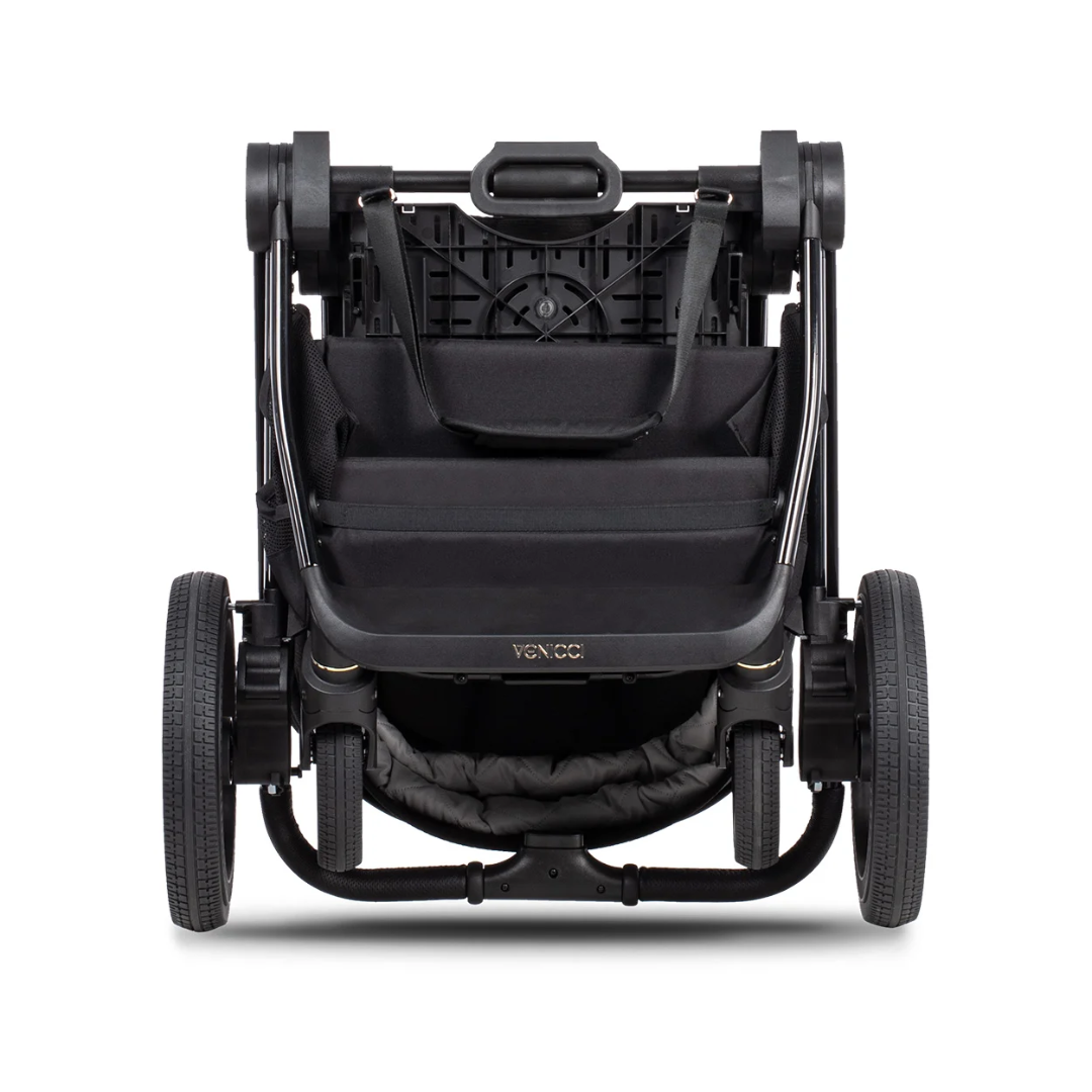 Venicci Upline 11 Piece Pushchair Bundle - All Black