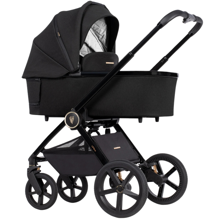 Venicci Upline 10 Piece Pushchair Bundle - All Black