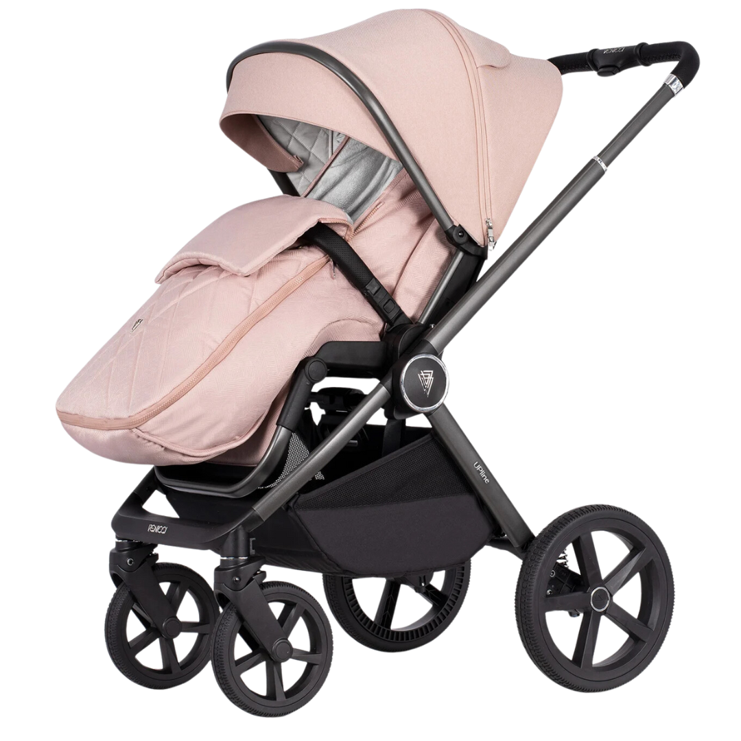 Venicci Upline 12 Piece Pushchair Bundle - Misty Rose