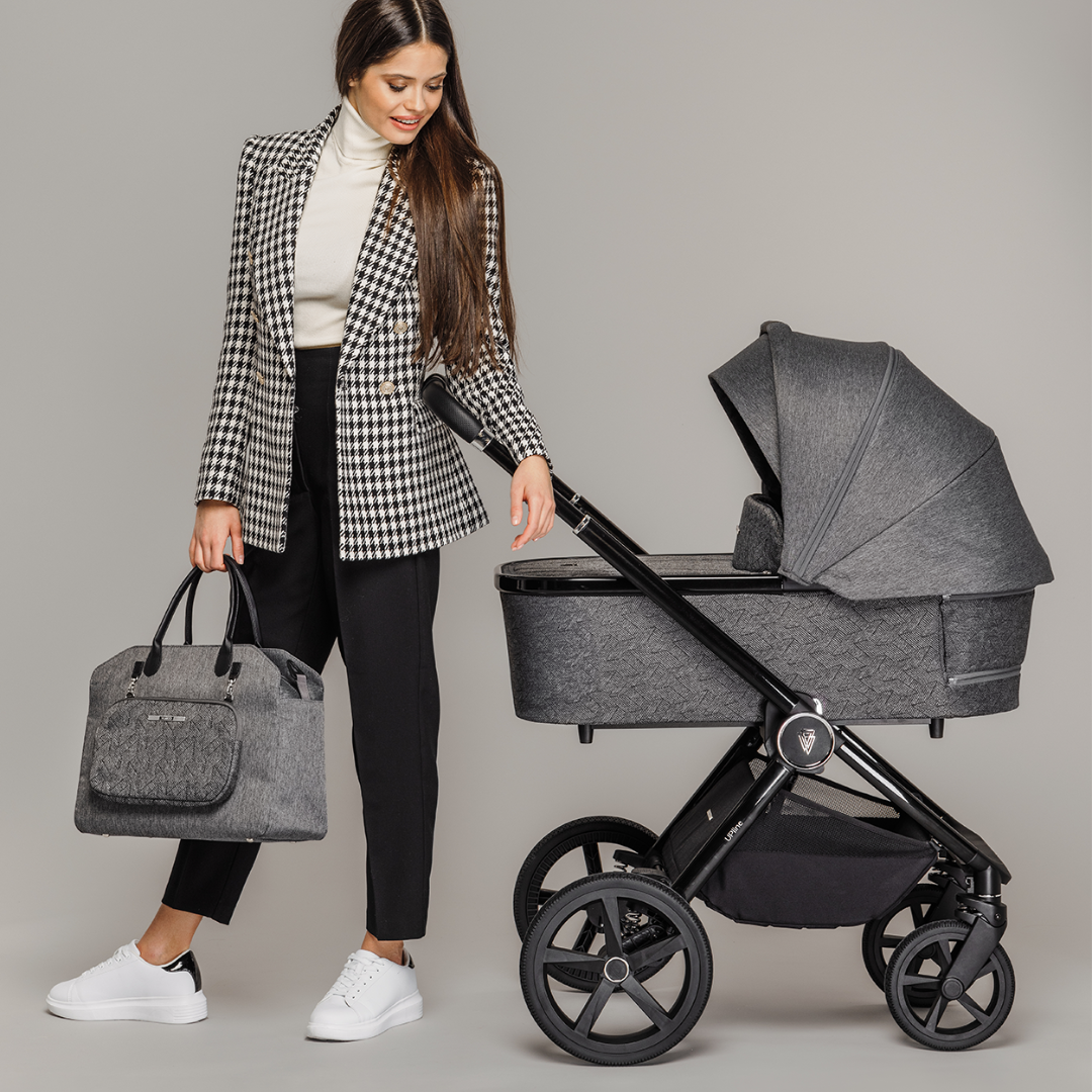 Venicci Upline 12 Piece Pushchair Bundle - Slate Grey