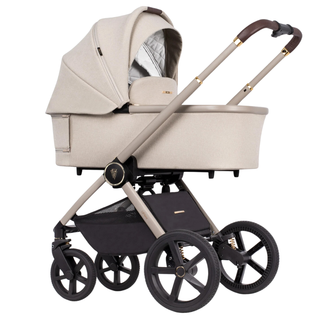 Venicci Upline 12 Piece Pushchair Bundle - Stone Beige