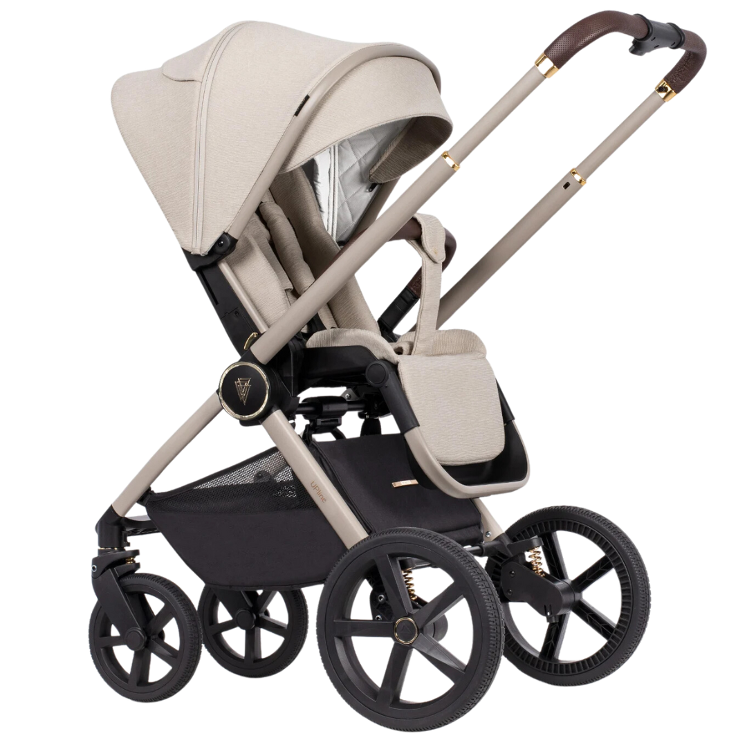 Venicci Upline 12 Piece Pushchair Bundle - Stone Beige