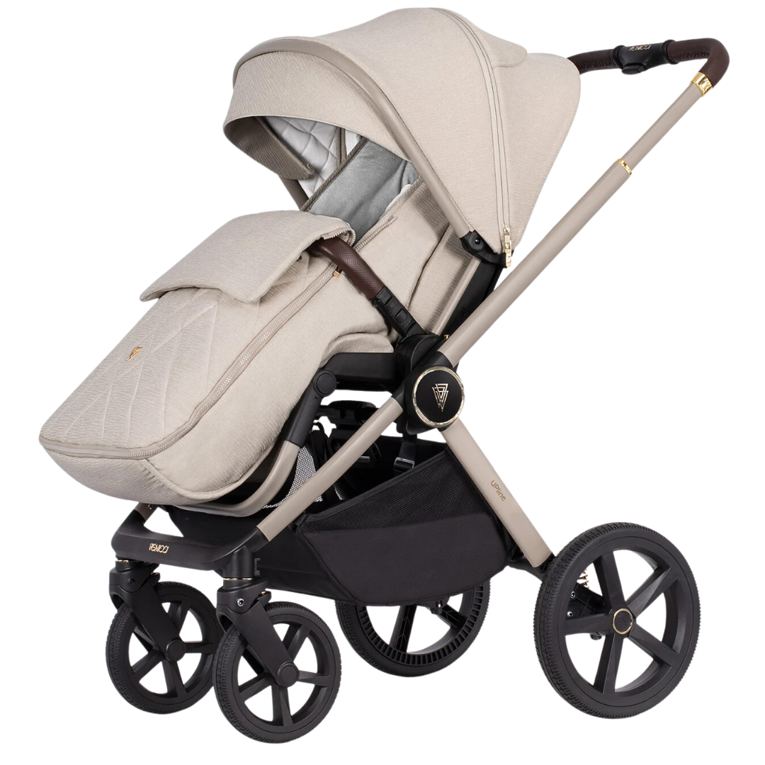 Venicci Upline 12 Piece Pushchair Bundle - Stone Beige