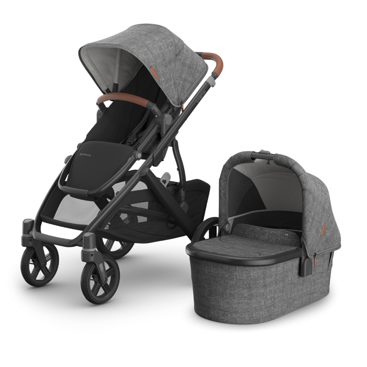 UPPAbaby VISTA V3 Pushchair + Carrycot - Greyson - Charcoal Mélange