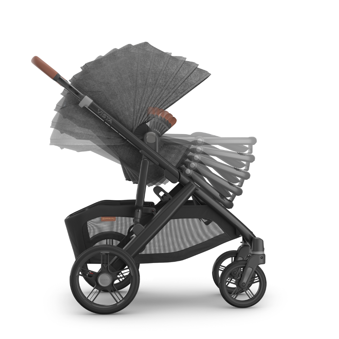 UPPAbaby VISTA V3 Pushchair + Carrycot - Greyson - Charcoal Mélange