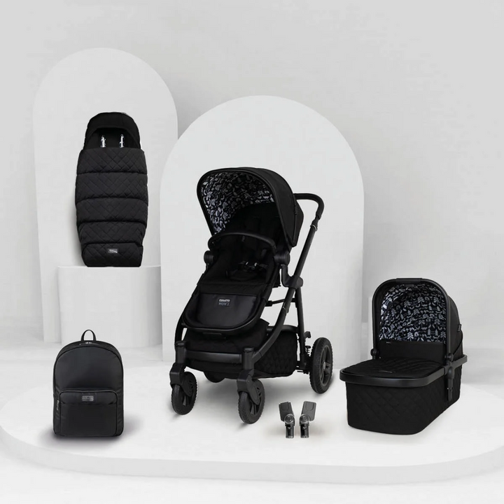 Cosatto Wow 3 Pram and Accessories Bundle - Silhouette