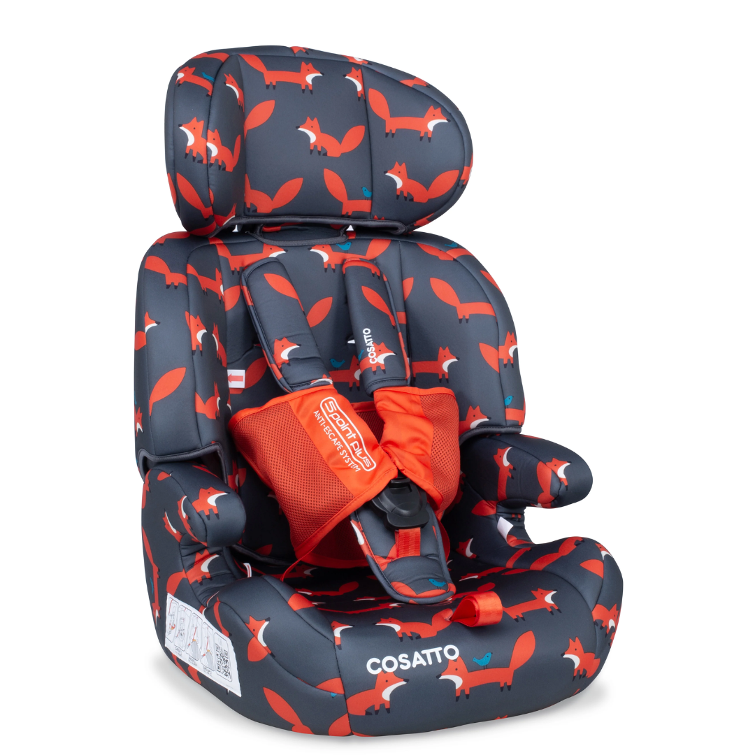 Cosatto Zoomi Group 123 Car Seat - Charcoal Mister Fox